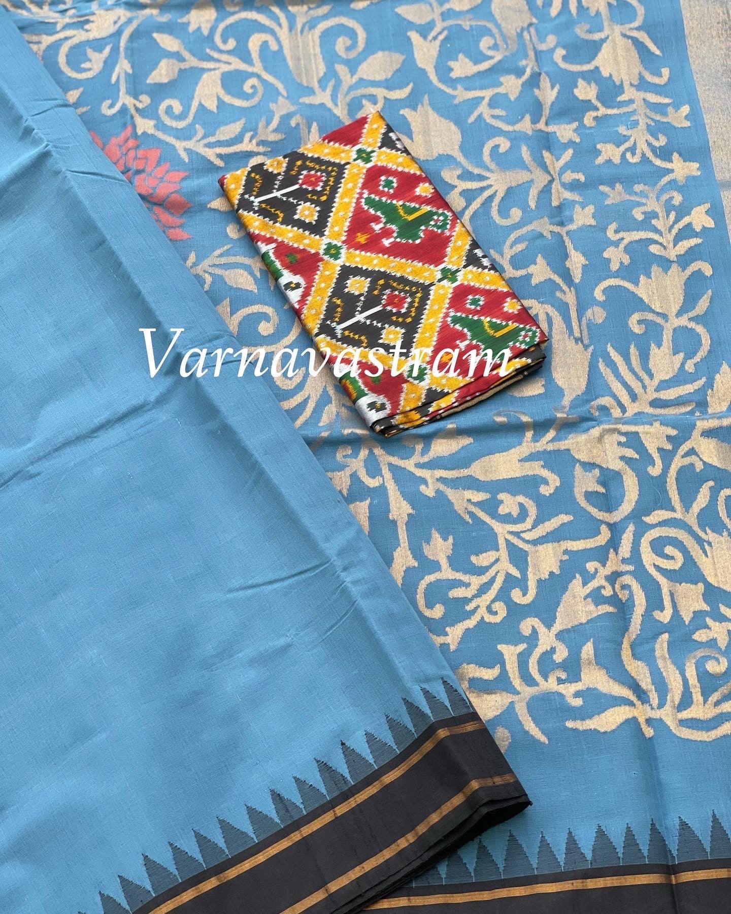 Ponduru Khadi Jamdani cotton Saree