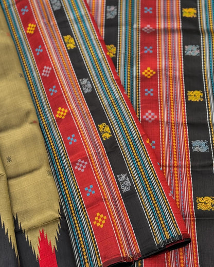 An elegant Berhampuri patta Silk saree from Odisha