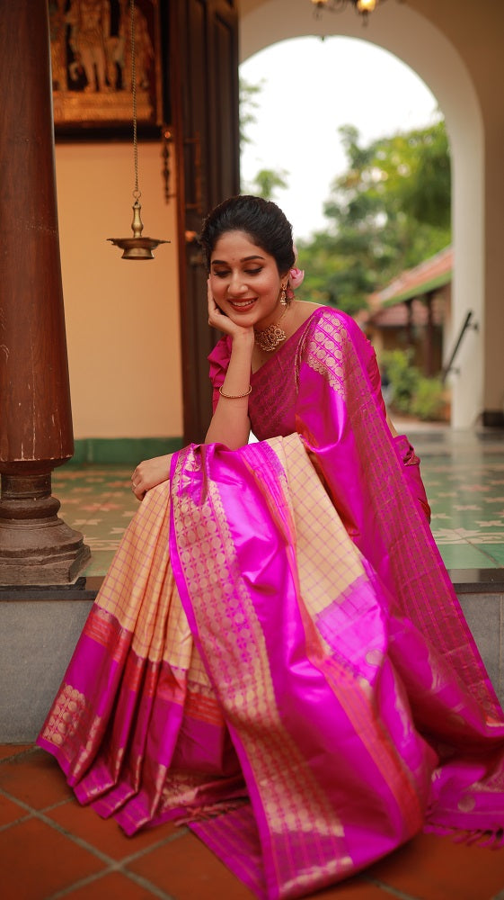 Exclusive Revival Kutrala Kuravanji Silk Kanchivaram Saree