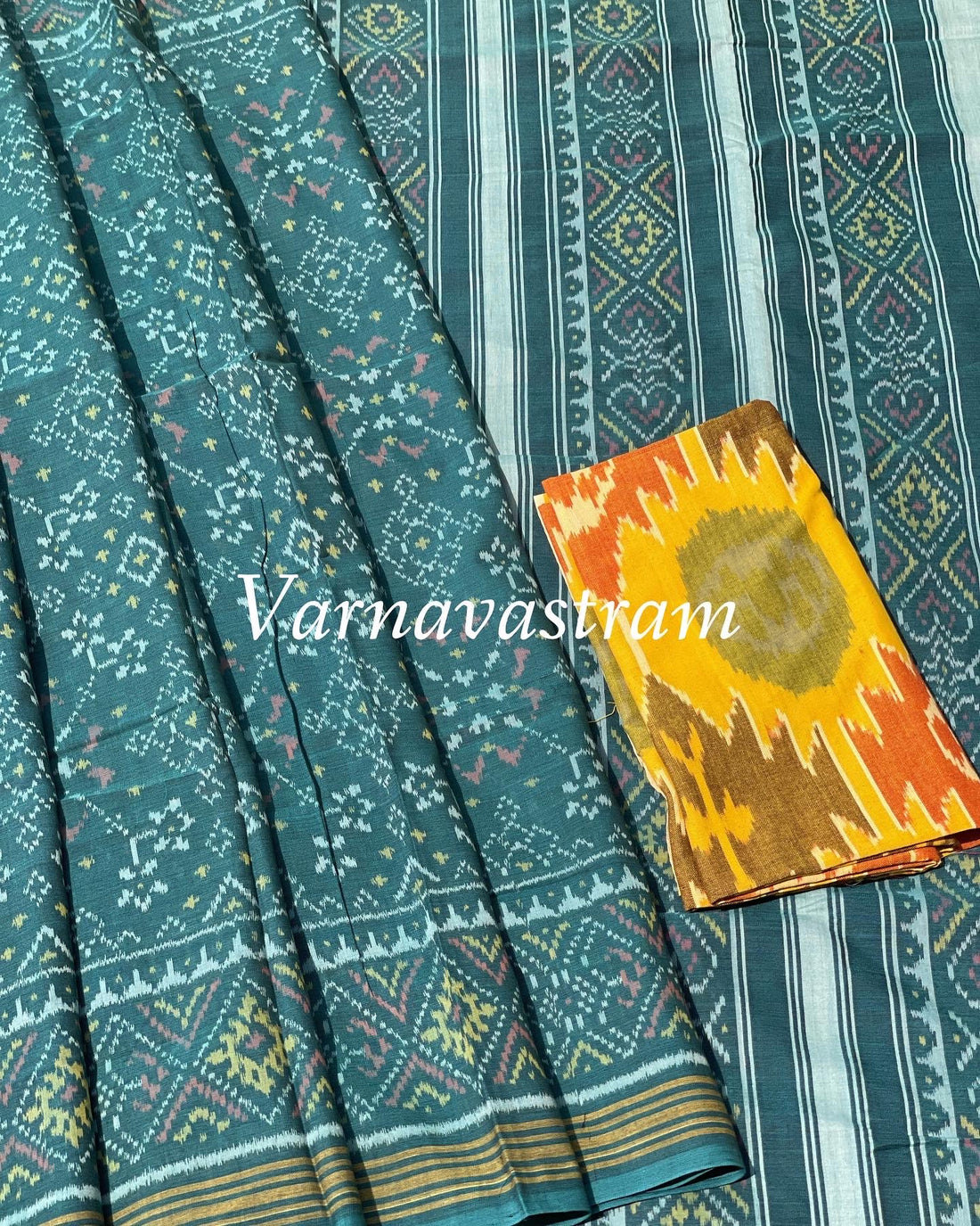 Patola Ikkat Cotton Saree