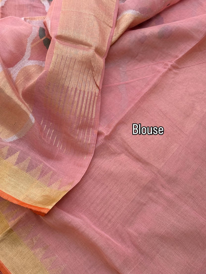 Full jaal weave ponduru Khadhi jamdani saree