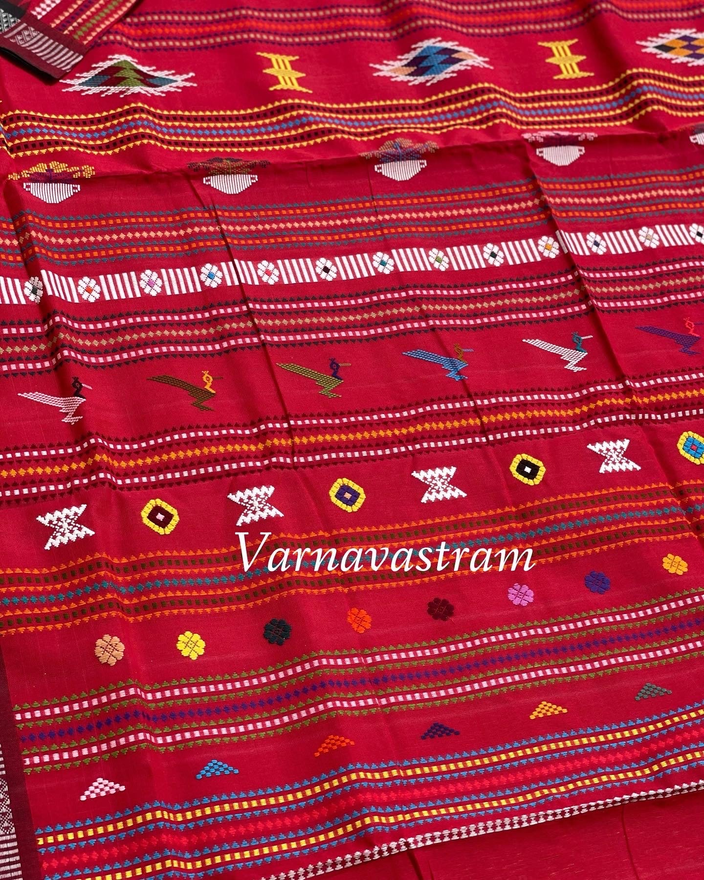 Ganjam Bomkai Odisha Weave Cotton Saree