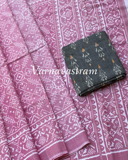 Patola Ikkat Cotton Saree