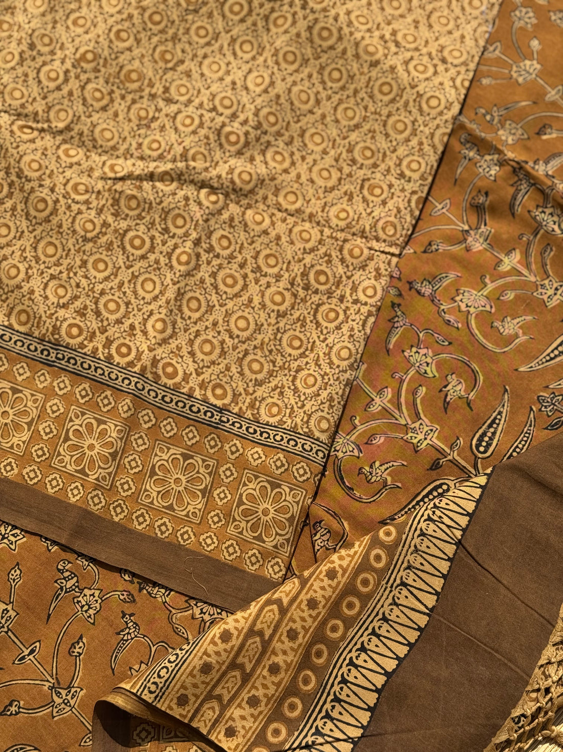 EYARKAI - NATURAL DYE KODALIKARUPPUR BLOCK PRINTS ON HANDSPUN COTTON