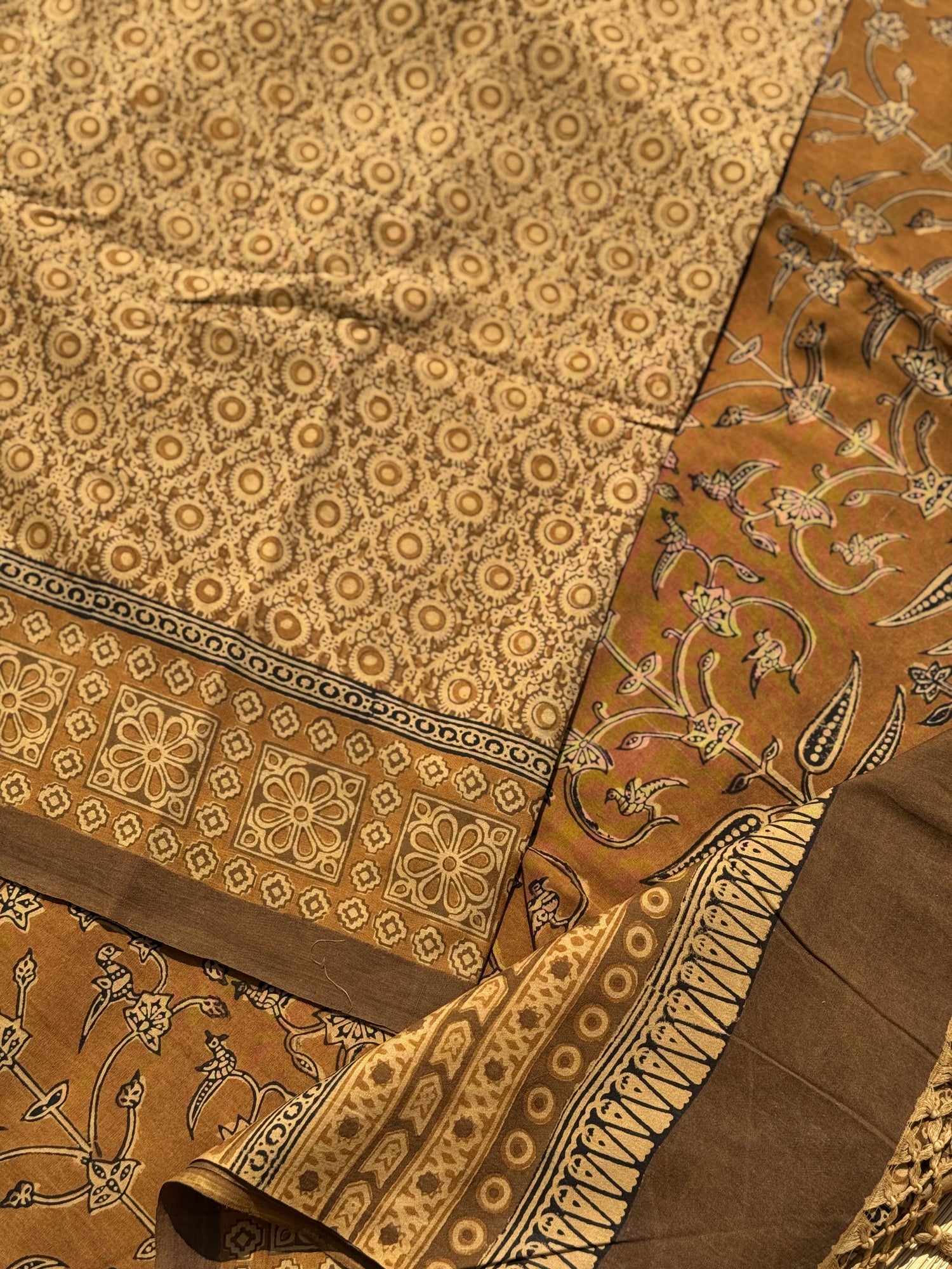 EYARKAI - NATURAL DYE KODALIKARUPPUR BLOCK PRINTS ON HANDSPUN COTTON