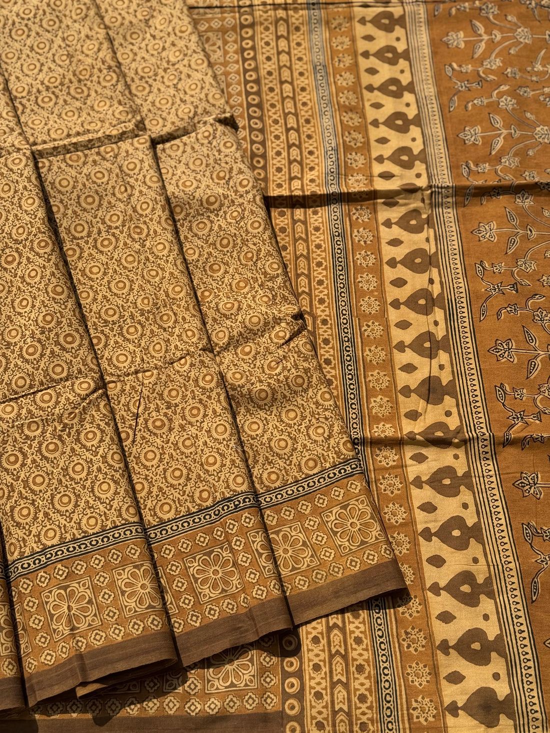 EYARKAI - NATURAL DYE KODALIKARUPPUR BLOCK PRINTS ON HANDSPUN COTTON