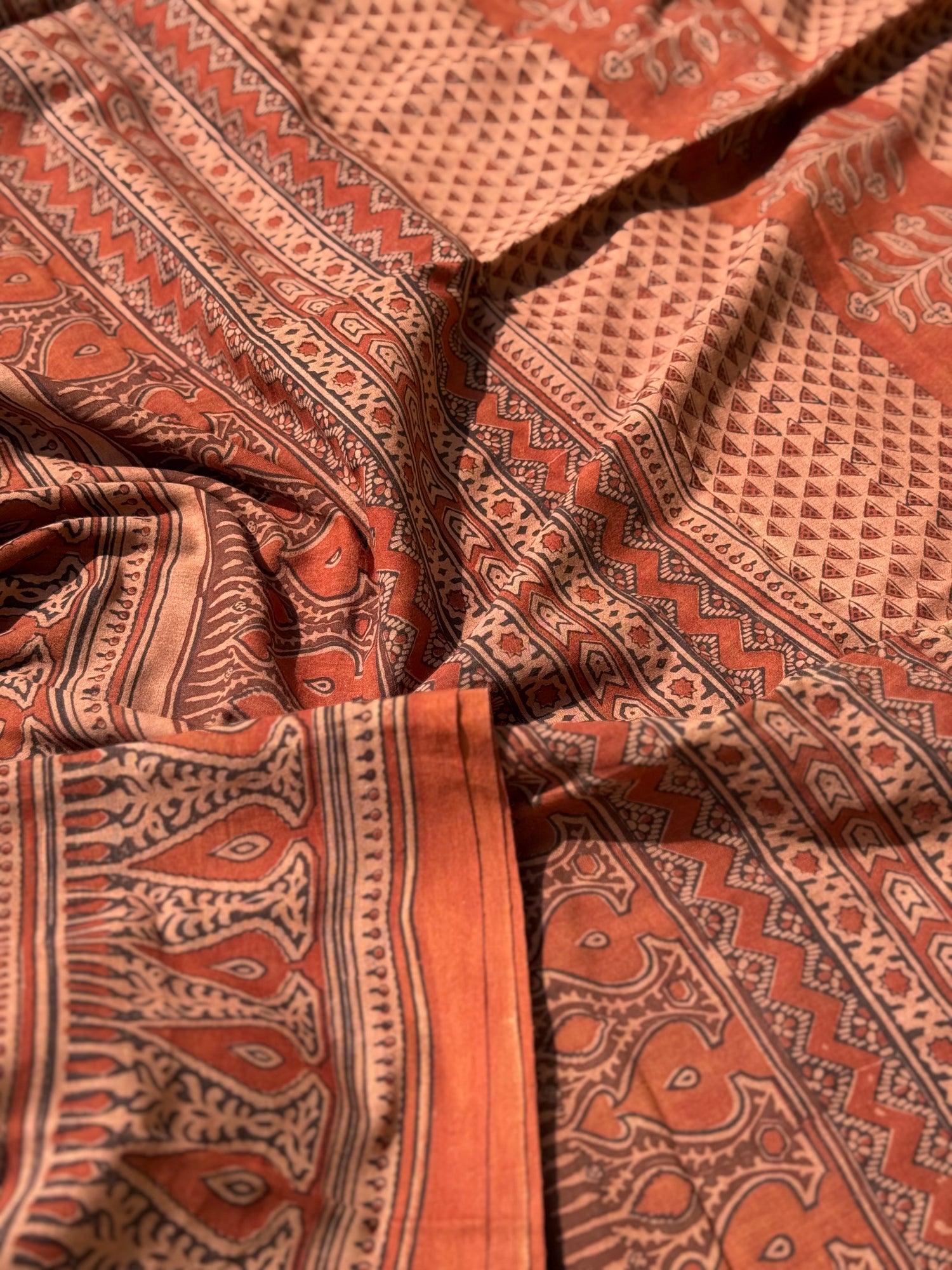 EYARKAI - NATURAL DYE KODALIKARUPPUR BLOCK PRINTS ON HANDSPUN COTTON