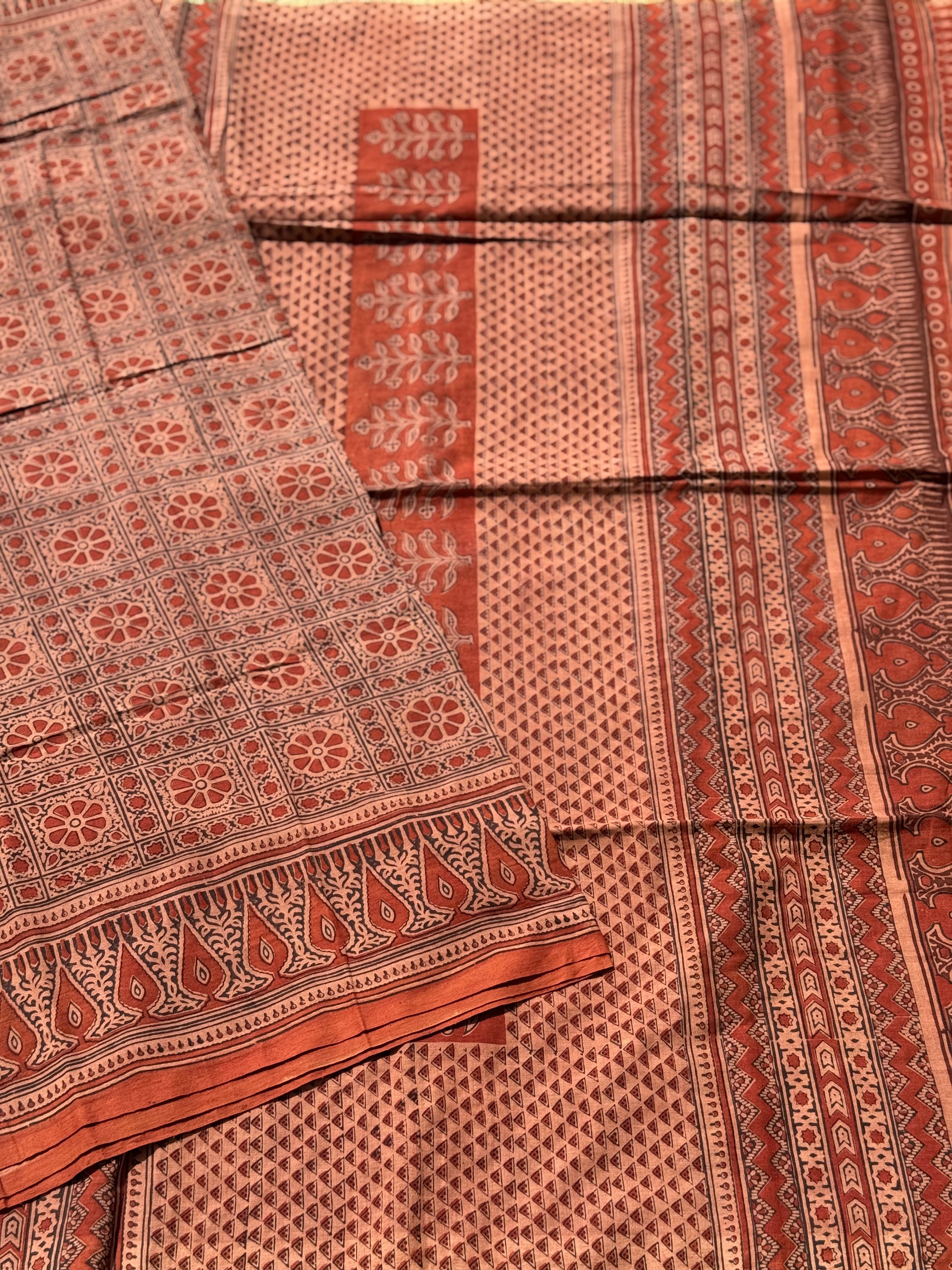 EYARKAI - NATURAL DYE KODALIKARUPPUR BLOCK PRINTS ON HANDSPUN COTTON