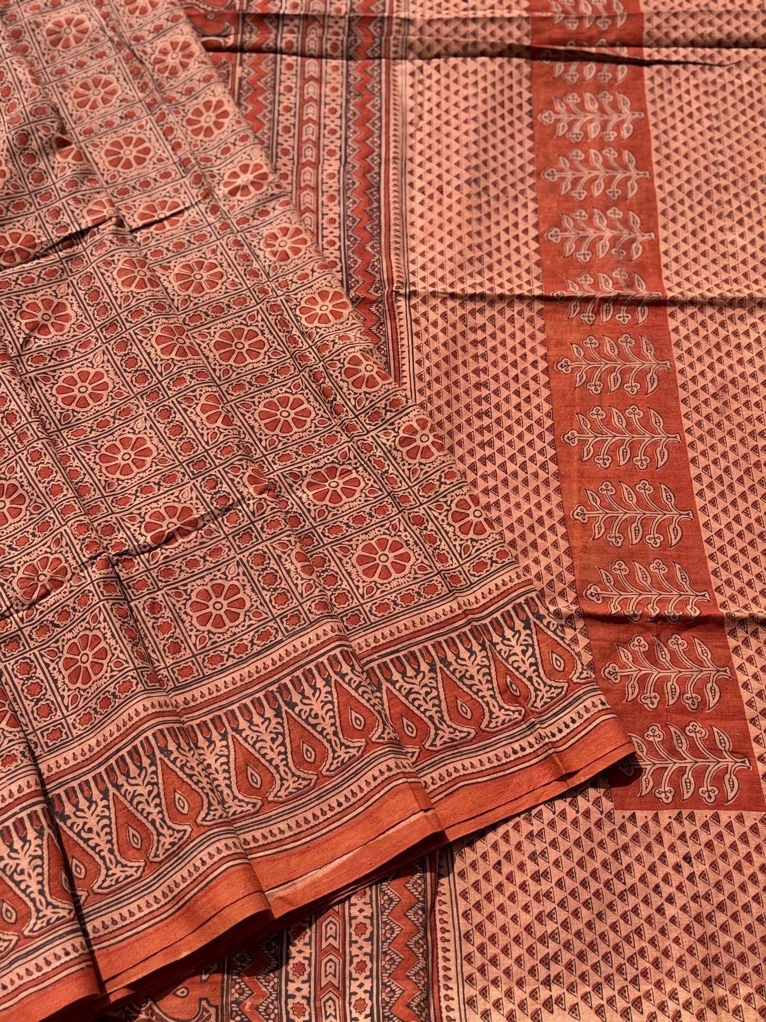 EYARKAI - NATURAL DYE KODALIKARUPPUR BLOCK PRINTS ON HANDSPUN COTTON