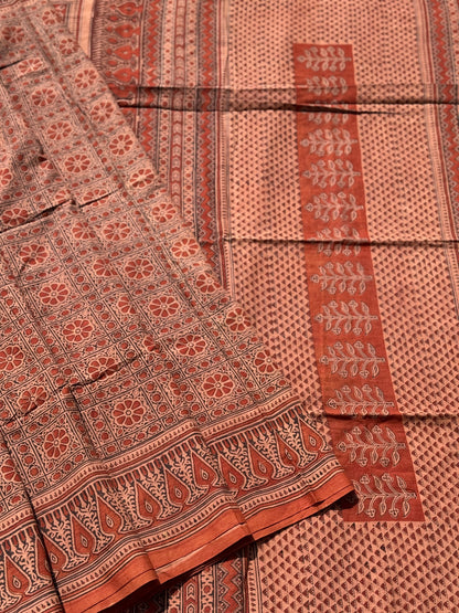 EYARKAI - NATURAL DYE KODALIKARUPPUR BLOCK PRINTS ON HANDSPUN COTTON