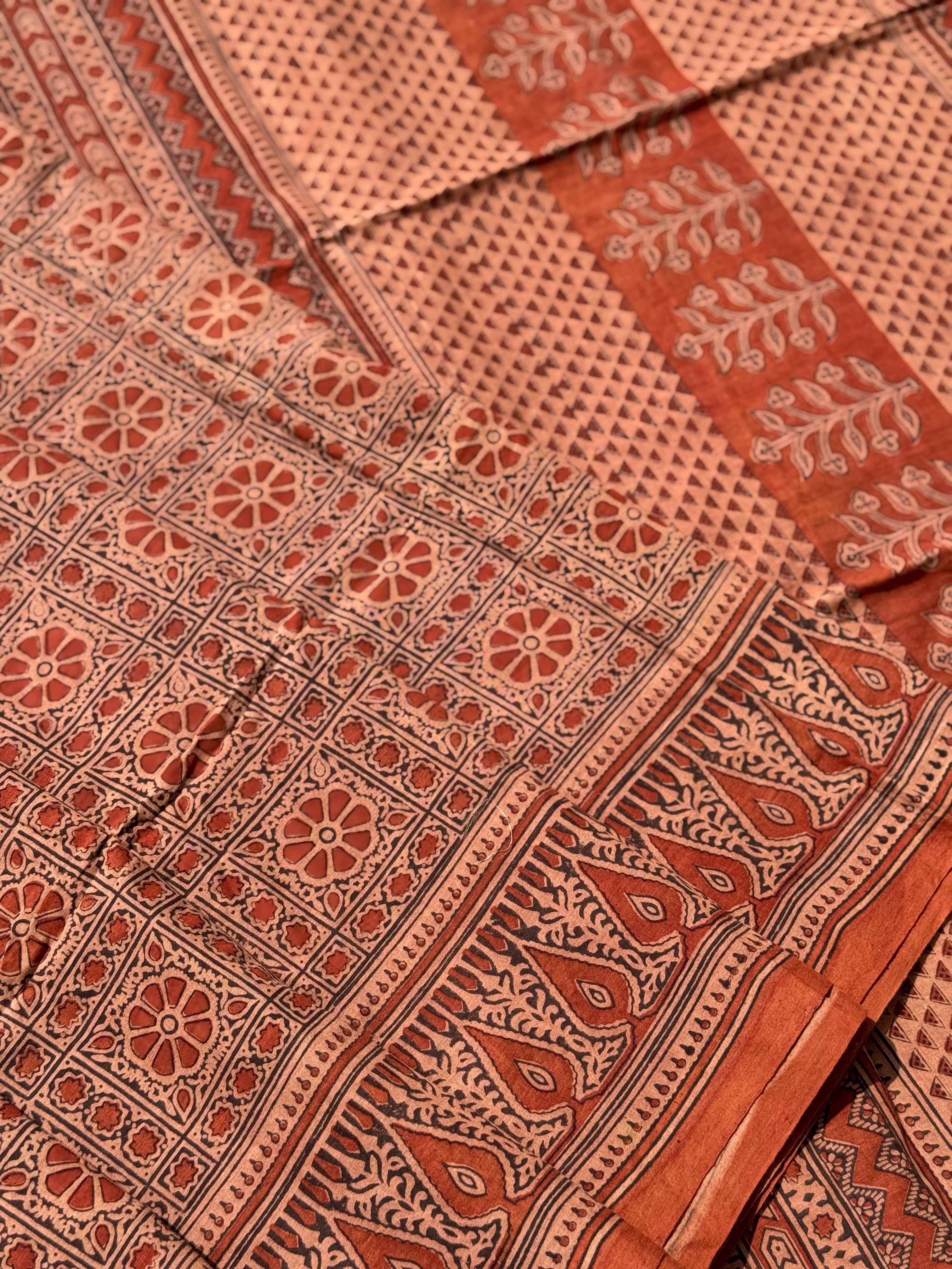 EYARKAI - NATURAL DYE KODALIKARUPPUR BLOCK PRINTS ON HANDSPUN COTTON