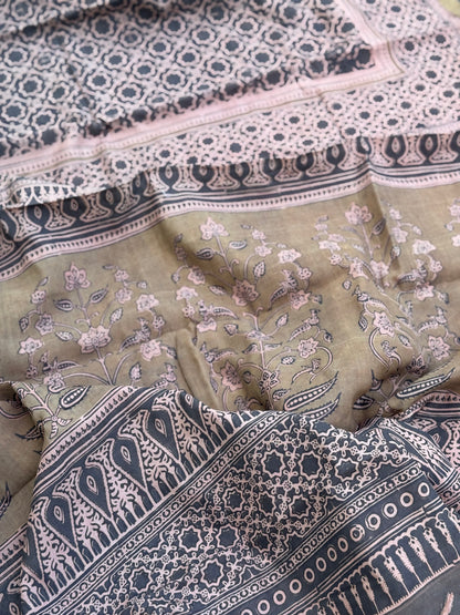 EYARKAI - NATURAL DYE KODALIKARUPPUR BLOCK PRINTS ON HANDSPUN COTTON