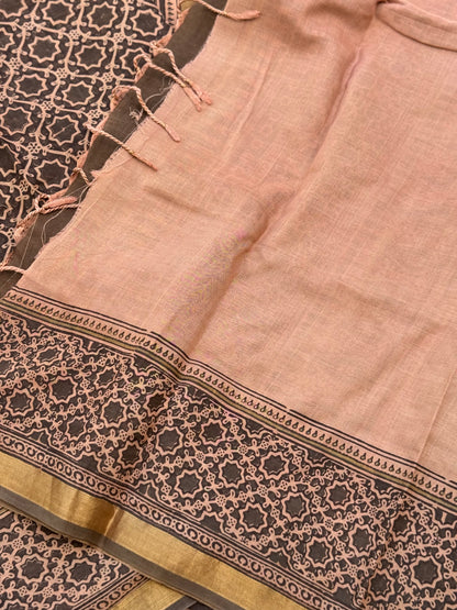 EYARKAI - NATURAL DYE KODALIKARUPPUR BLOCK PRINTS ON HANDSPUN COTTON
