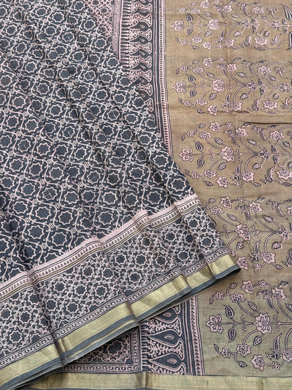 EYARKAI - NATURAL DYE KODALIKARUPPUR BLOCK PRINTS ON HANDSPUN COTTON