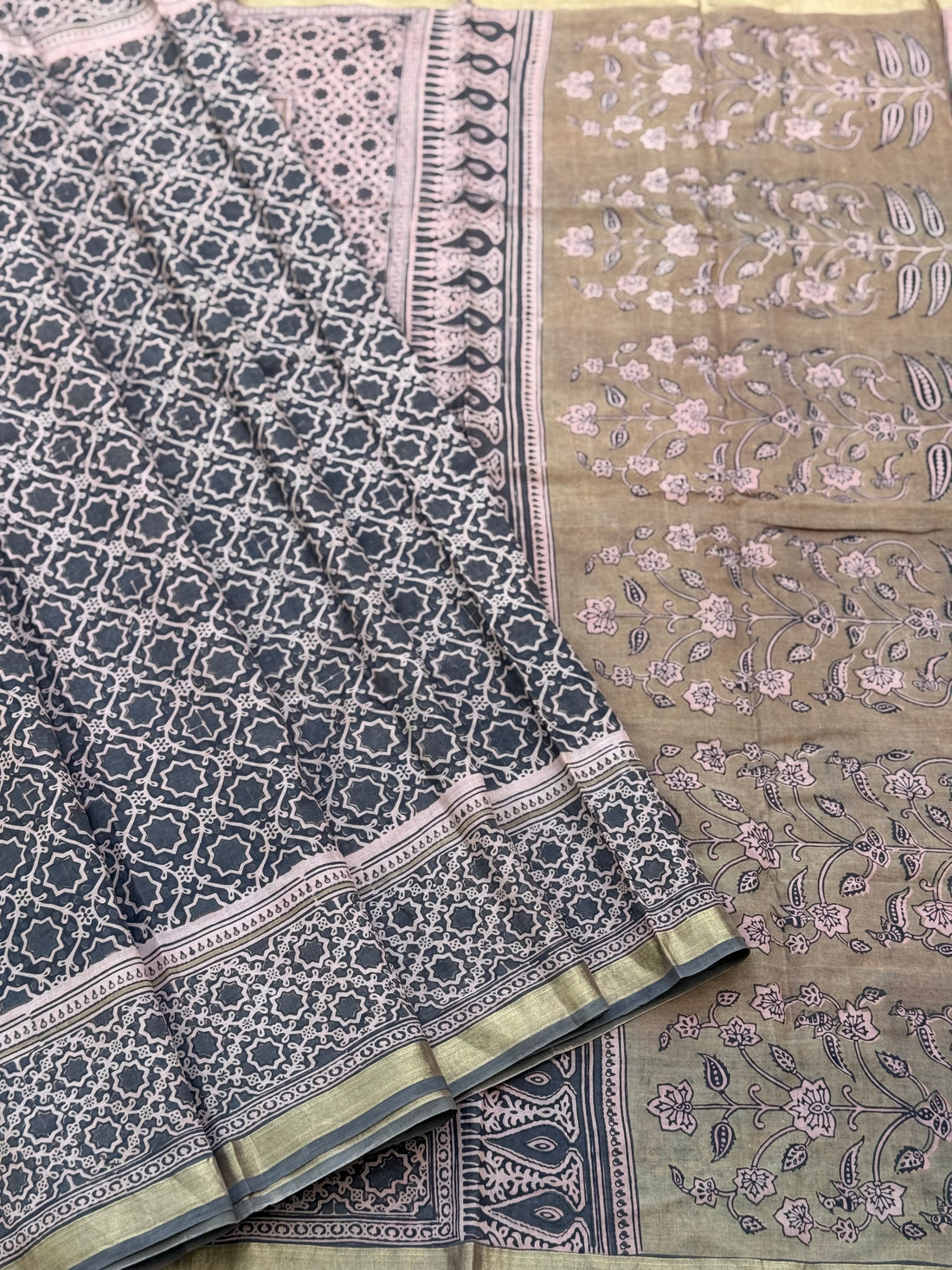 EYARKAI - NATURAL DYE KODALIKARUPPUR BLOCK PRINTS ON HANDSPUN COTTON