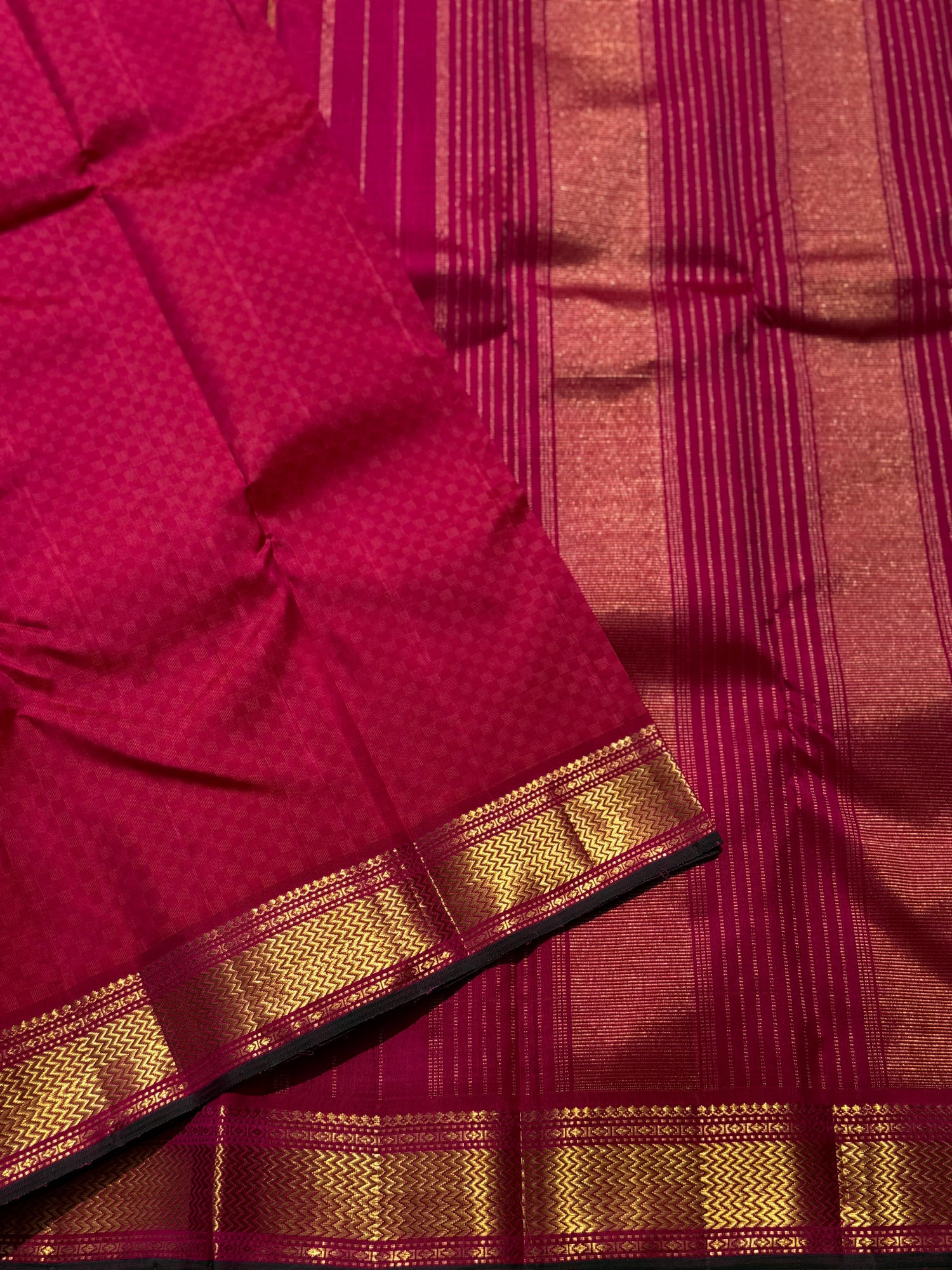 A masterpiece Paimadi kanchivaram silk saree with vanki zari border