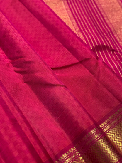 A masterpiece Paimadi kanchivaram silk saree with vanki zari border