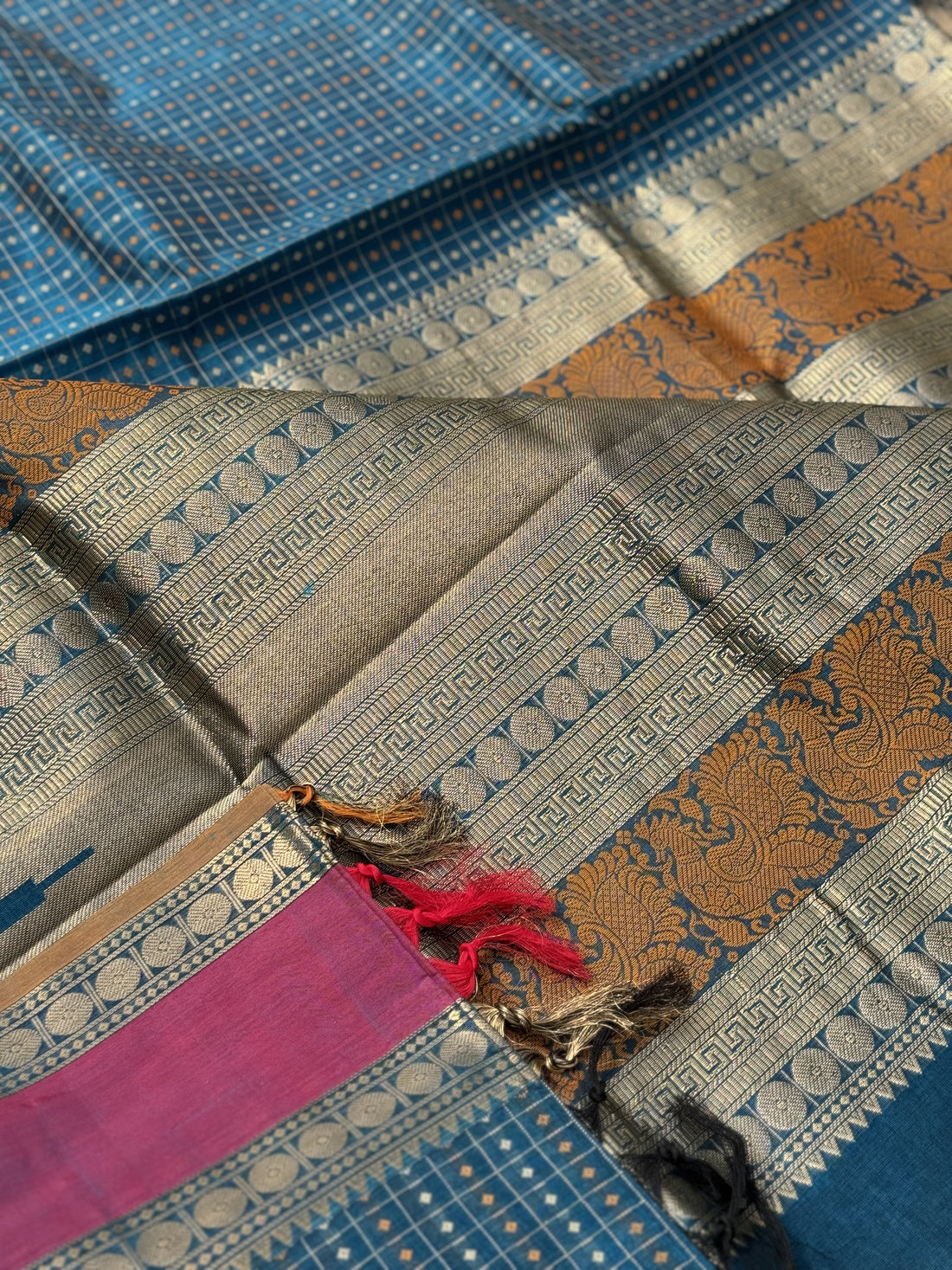 A beautiful lakshadeepm kanchi silk cotton saree