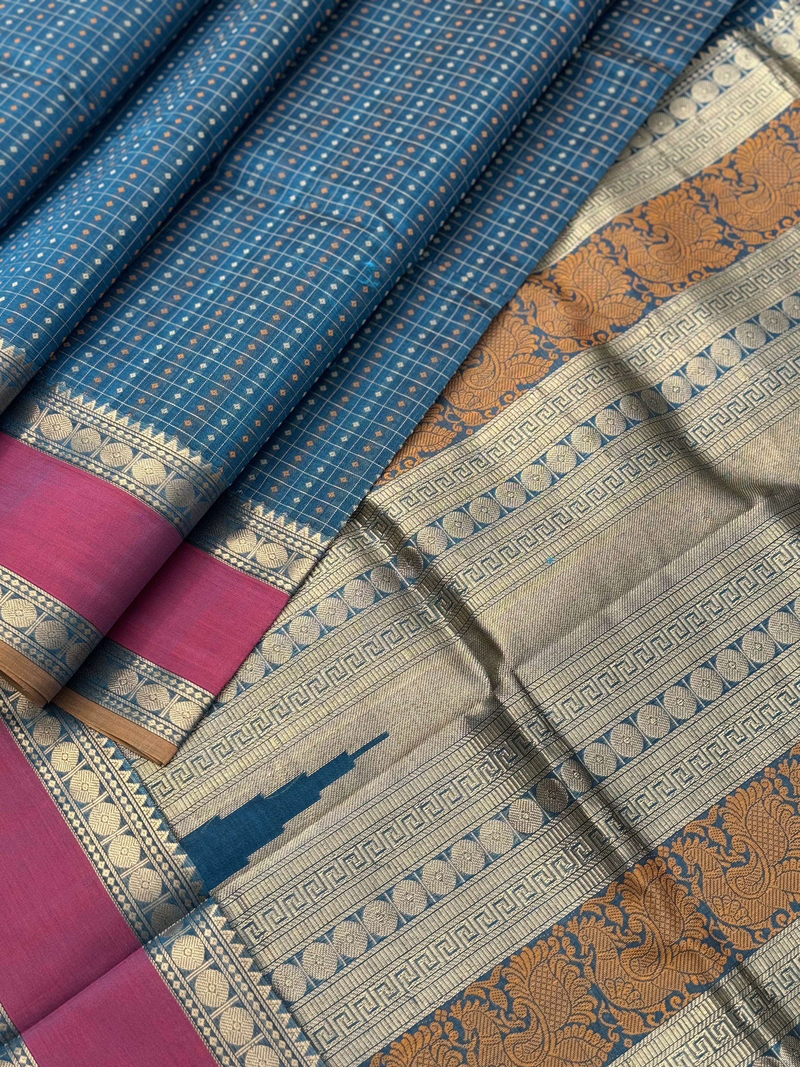 A beautiful lakshadeepm kanchi silk cotton saree