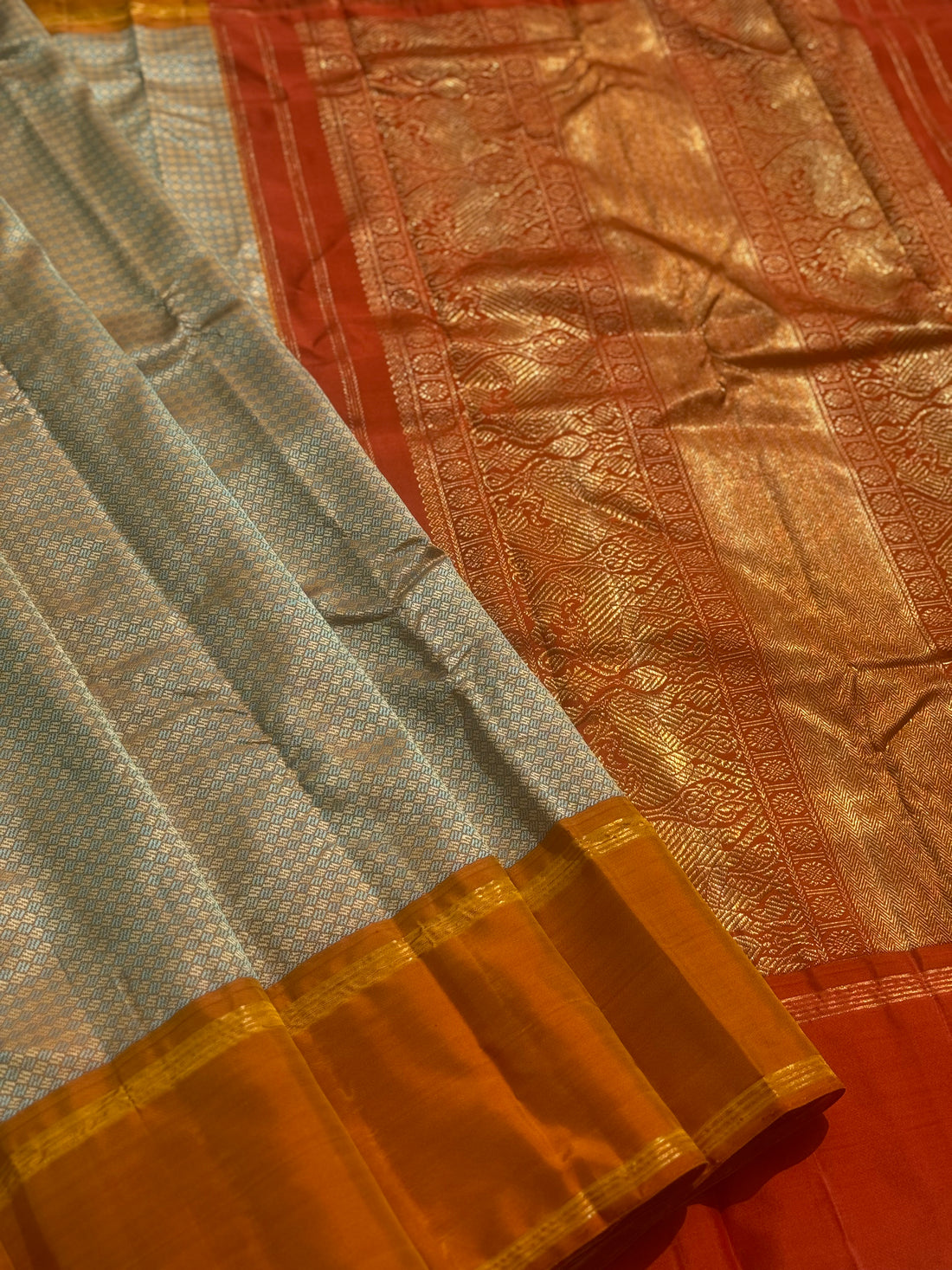 A stunner Masterpiece Paimadi kanchivaram korvai silk saree
