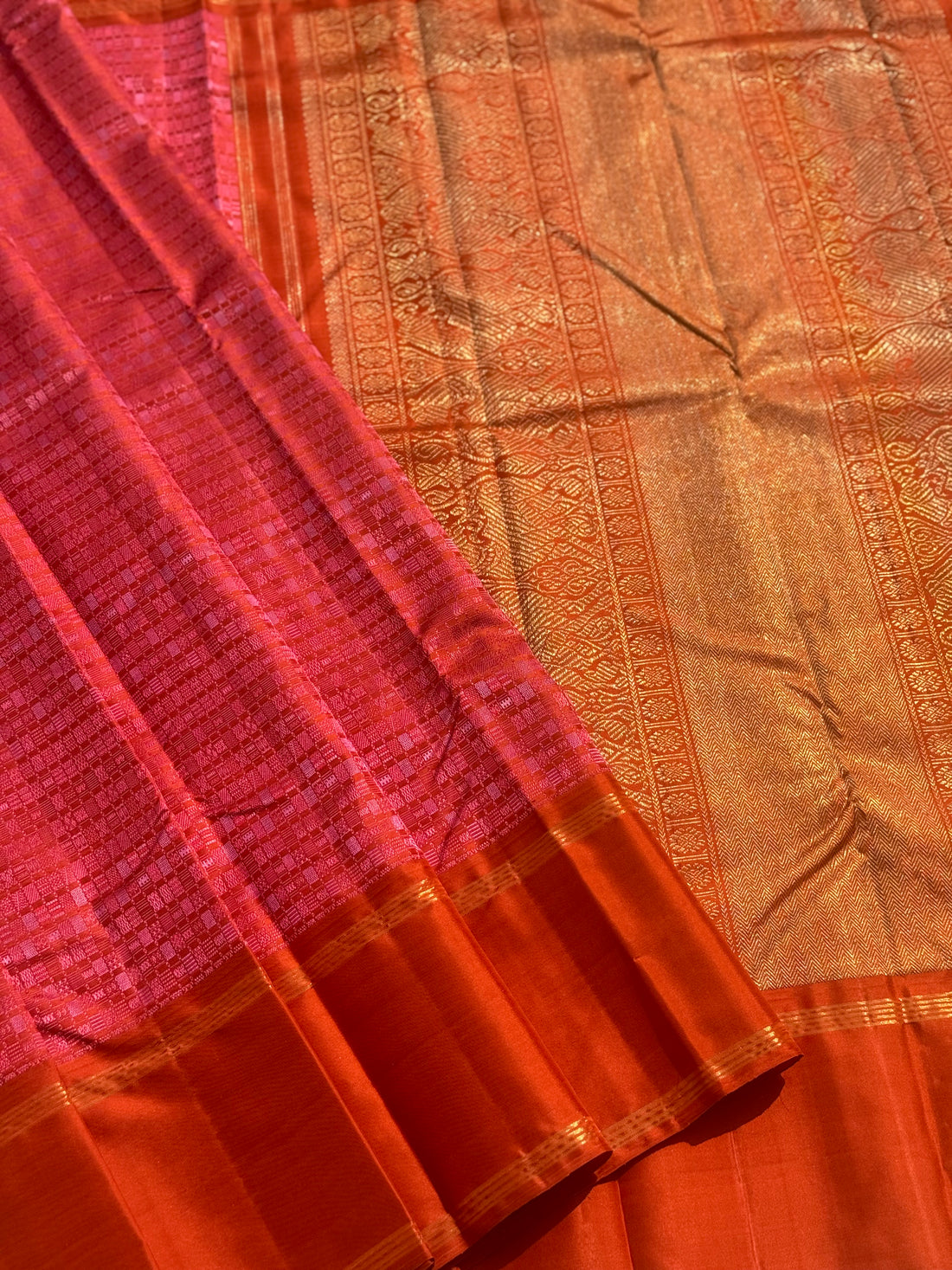 A stunner Masterpiece 108 motifs Adai kanchivaram woven silk saree
