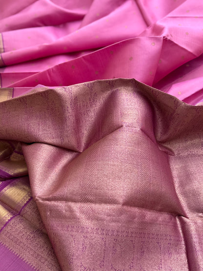 Lilac Heirloom Vairaoosi Kanchivaram Silk Saree