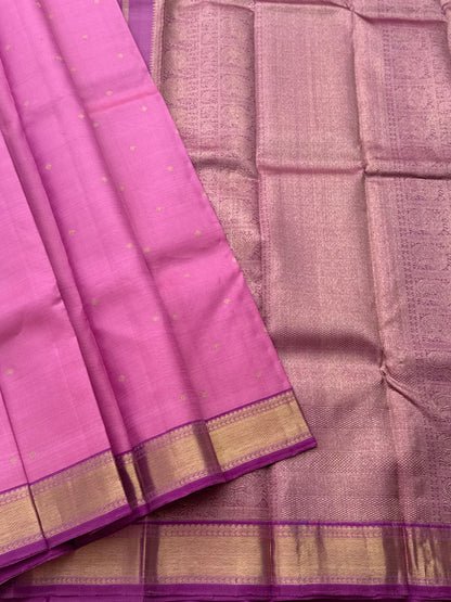 Lilac Heirloom Vairaoosi Kanchivaram Silk Saree