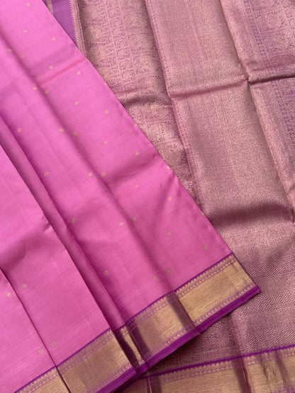Lilac Heirloom Vairaoosi Kanchivaram Silk Saree