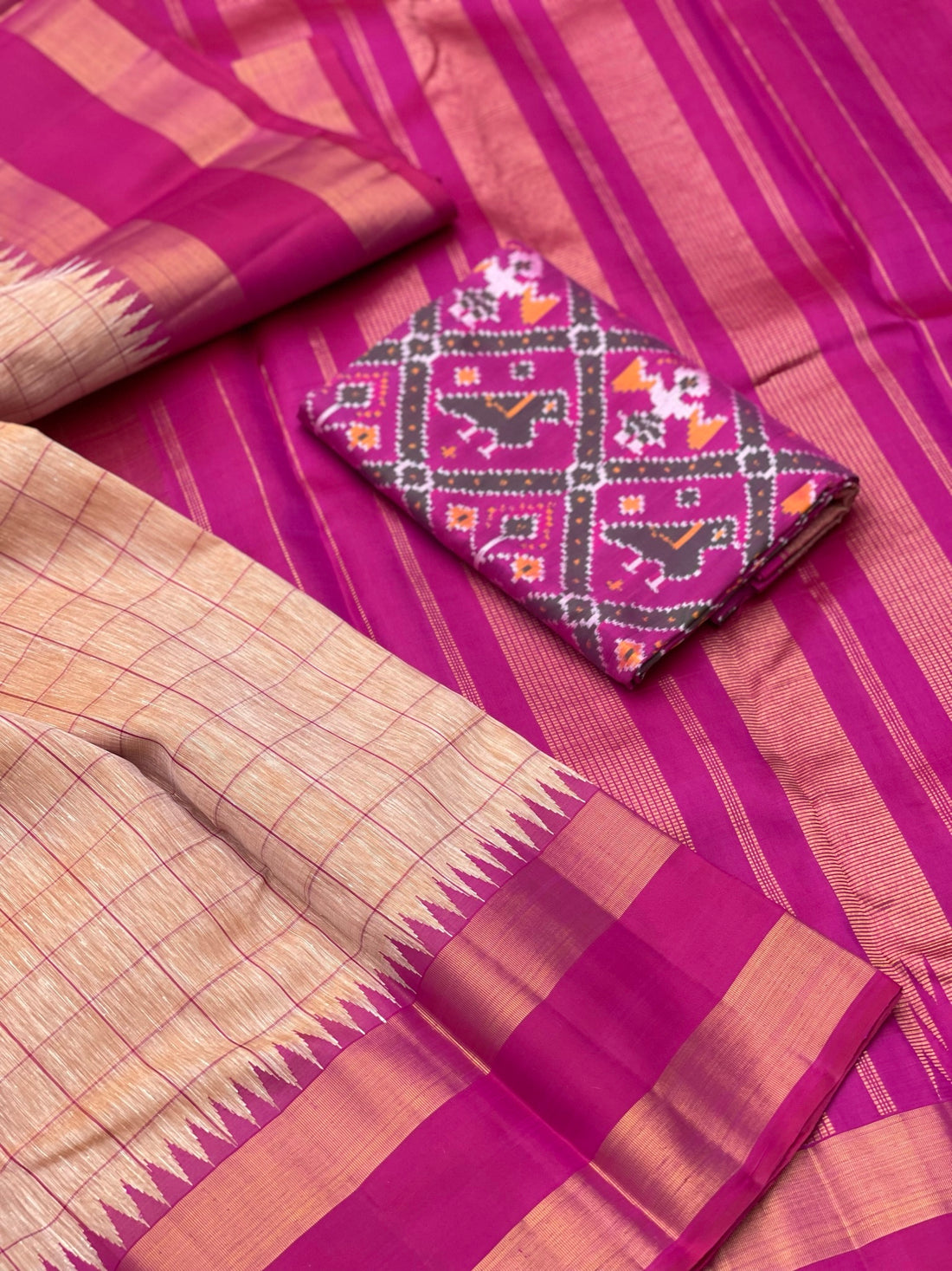 Linen By Silk Korai Kanchivaram Saree