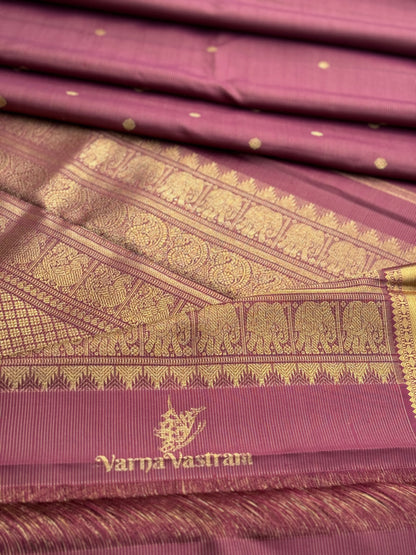 EKANTA - 3 THE COMPLETE NATURAL DYE KANCHIVARAM SILK SAREE - MAJESTIC HEIRLOOM VAIRAOOSI WEAVE