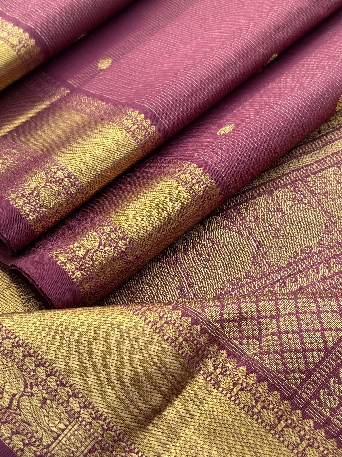 CLIENT’S Instalments pay link 1 of 5 - EKANTA kanchivaram silk vairaoosi weave in natural dyed betel nut shade