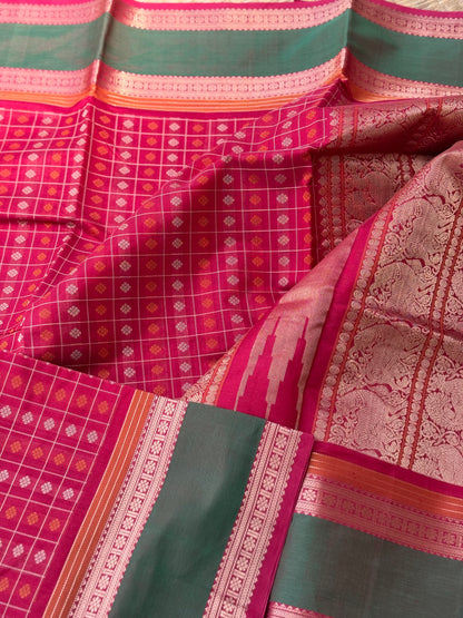 1000 buttas Kanchi silk cotton saree