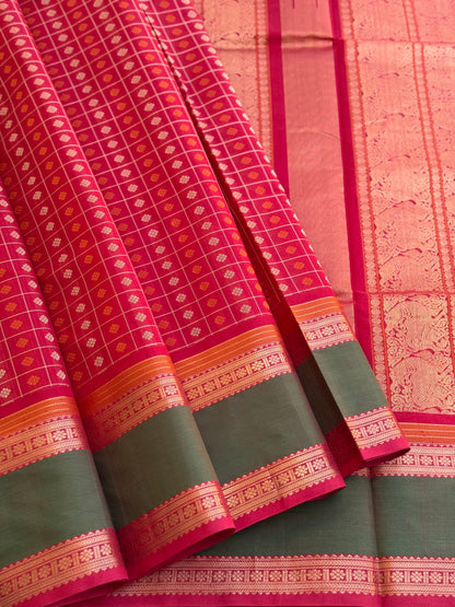 1000 buttas Kanchi silk cotton saree