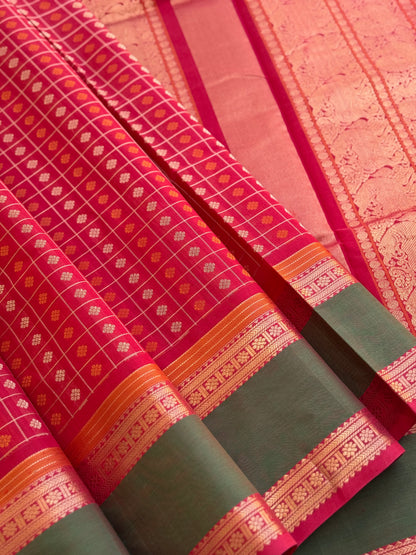 1000 buttas Kanchi silk cotton saree