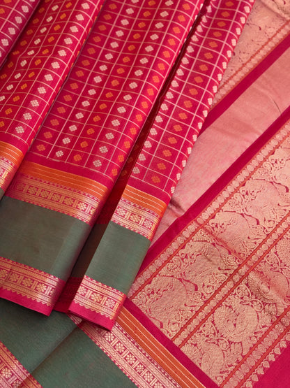 1000 buttas Kanchi silk cotton saree