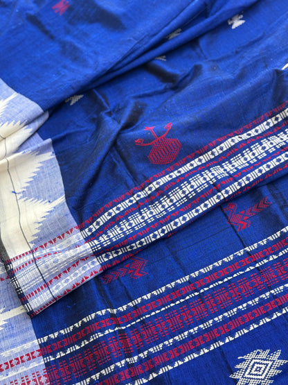 Organic tussar by cotton kotpad Odisha weave saree