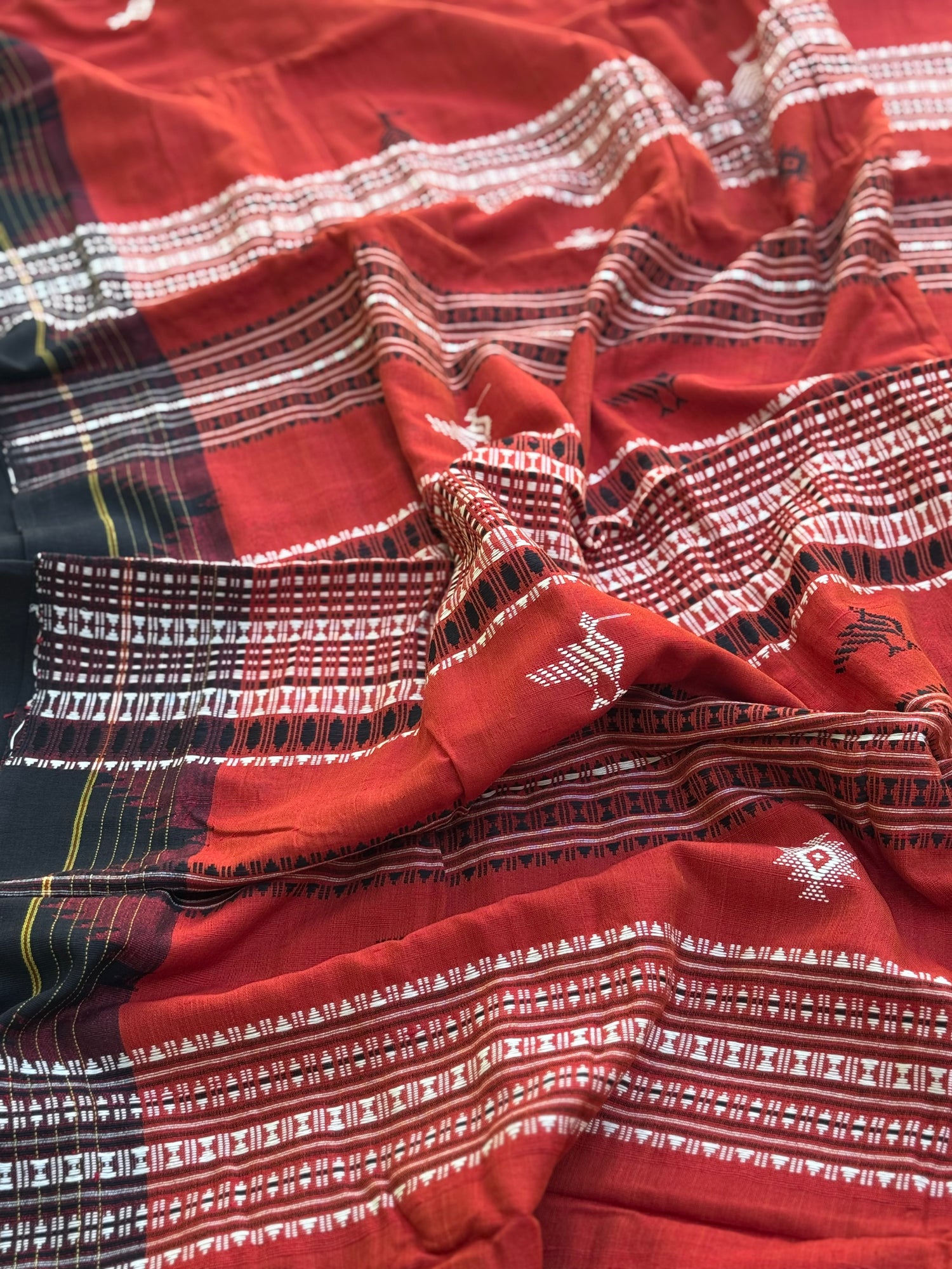 Organic tussar by cotton kotpad Odisha weave saree