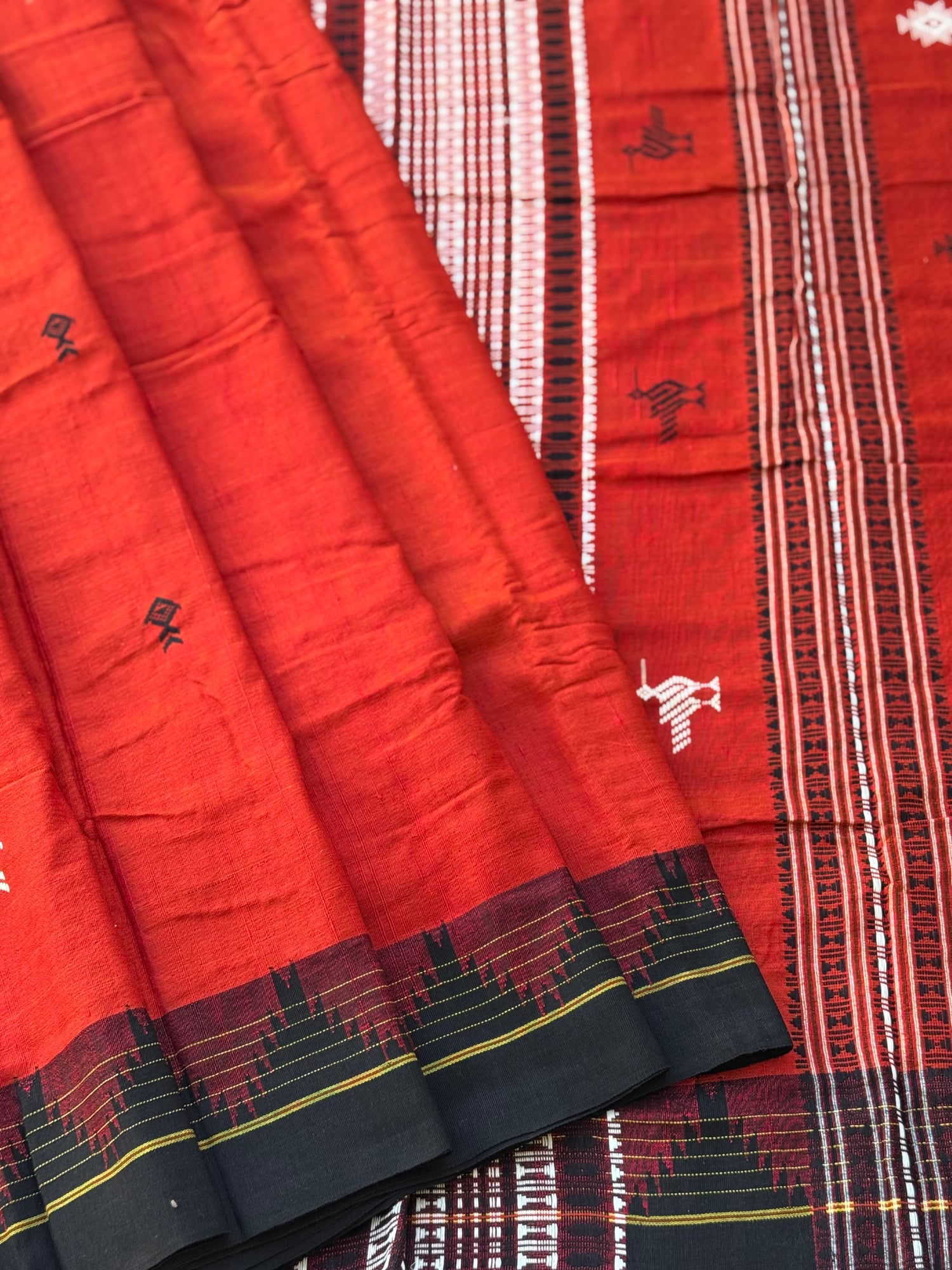 Organic tussar by cotton kotpad Odisha weave saree