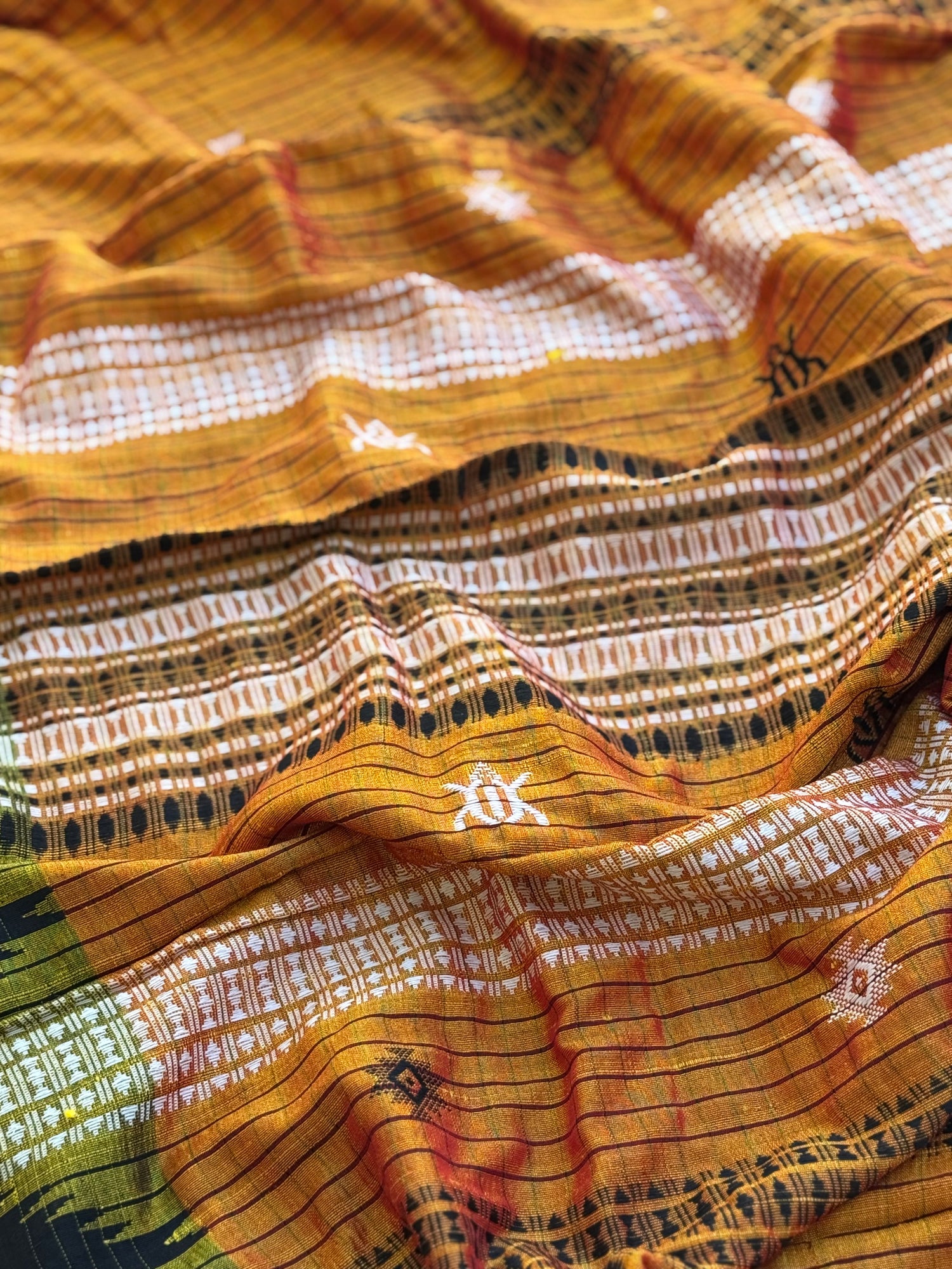 Organic tussar by cotton kotpad Odisha weave saree