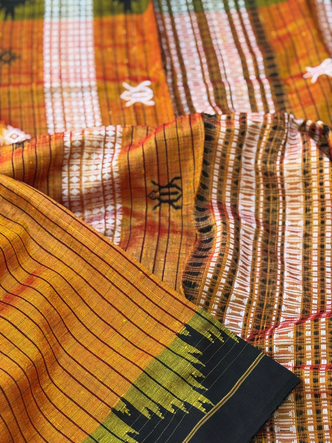 Organic tussar by cotton kotpad Odisha weave saree