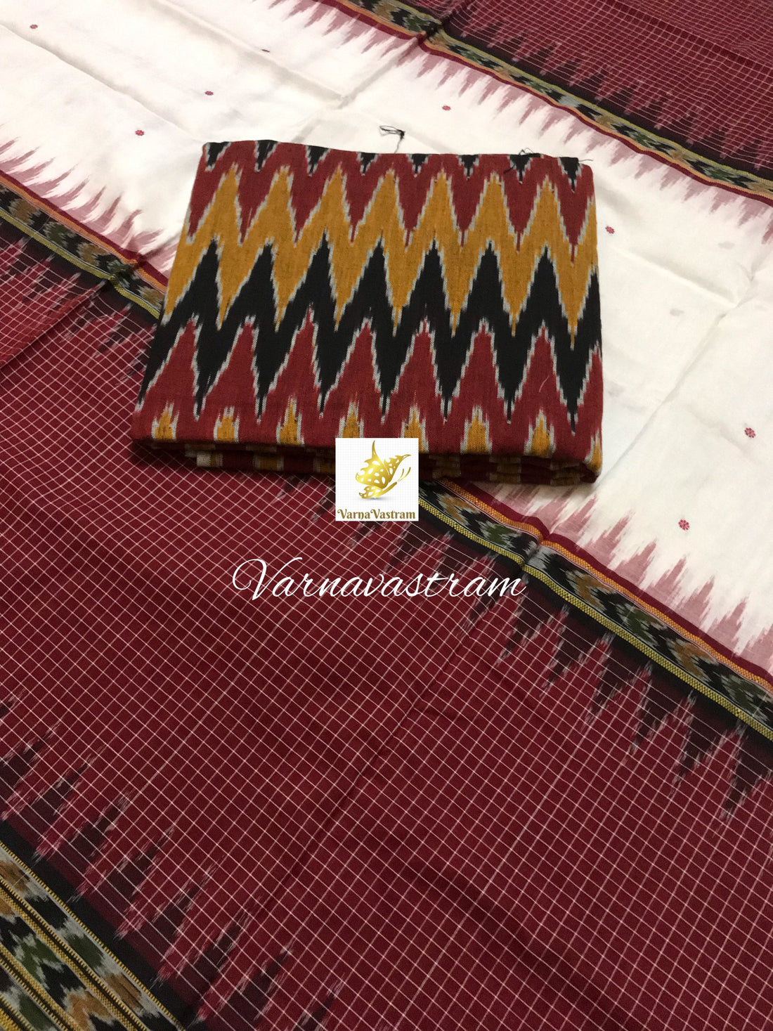 Chaudha Weave Tribal Odisha Ikkat Cotton Saree