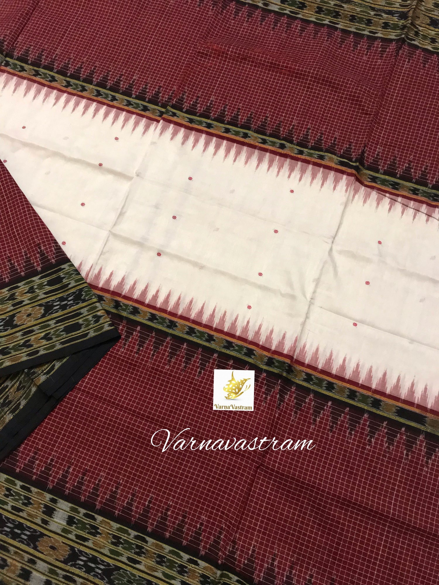 Chaudha Weave Tribal Odisha Ikkat Cotton Saree