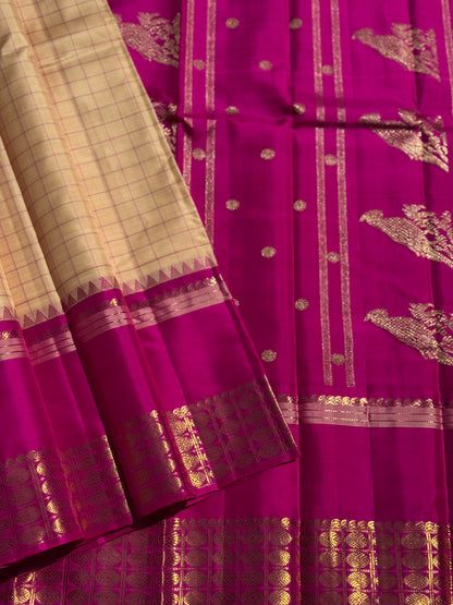 A Masterpiece Revival Kalakshetra kanchivaram korvai silk saree