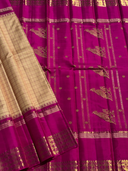 A Masterpiece Revival Kalakshetra kanchivaram korvai silk saree