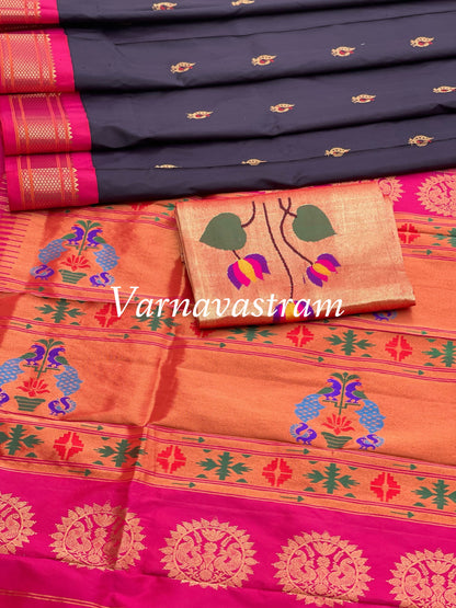 Maharani Paithani Silk saree with meenakari work