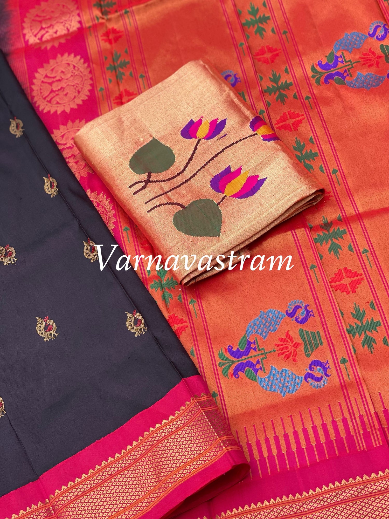 Maharani Paithani Silk saree with meenakari work