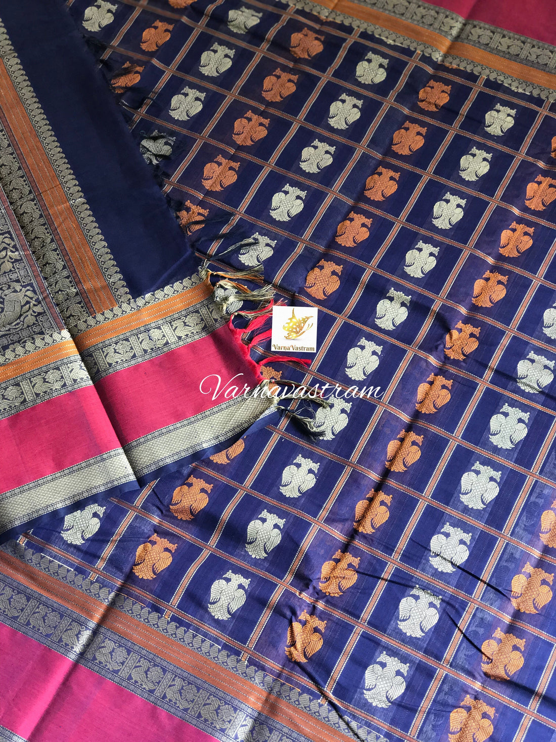 1000 Buttas Gandhaberunda Kanchi Cotton Saree
