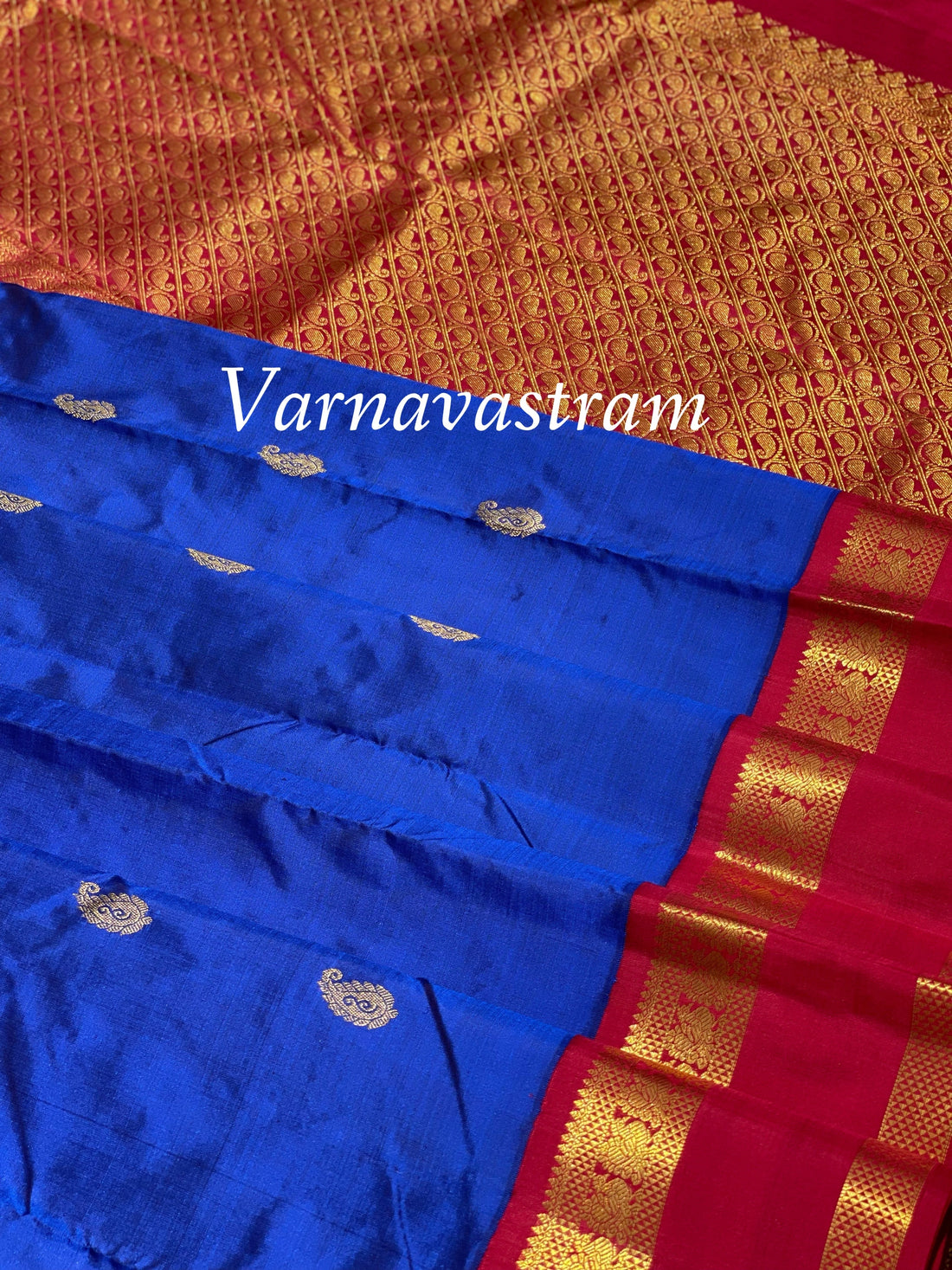 Korvai Silk Kanchivaram With Araimadam Pattern Weave Border In Traditional Style Saree