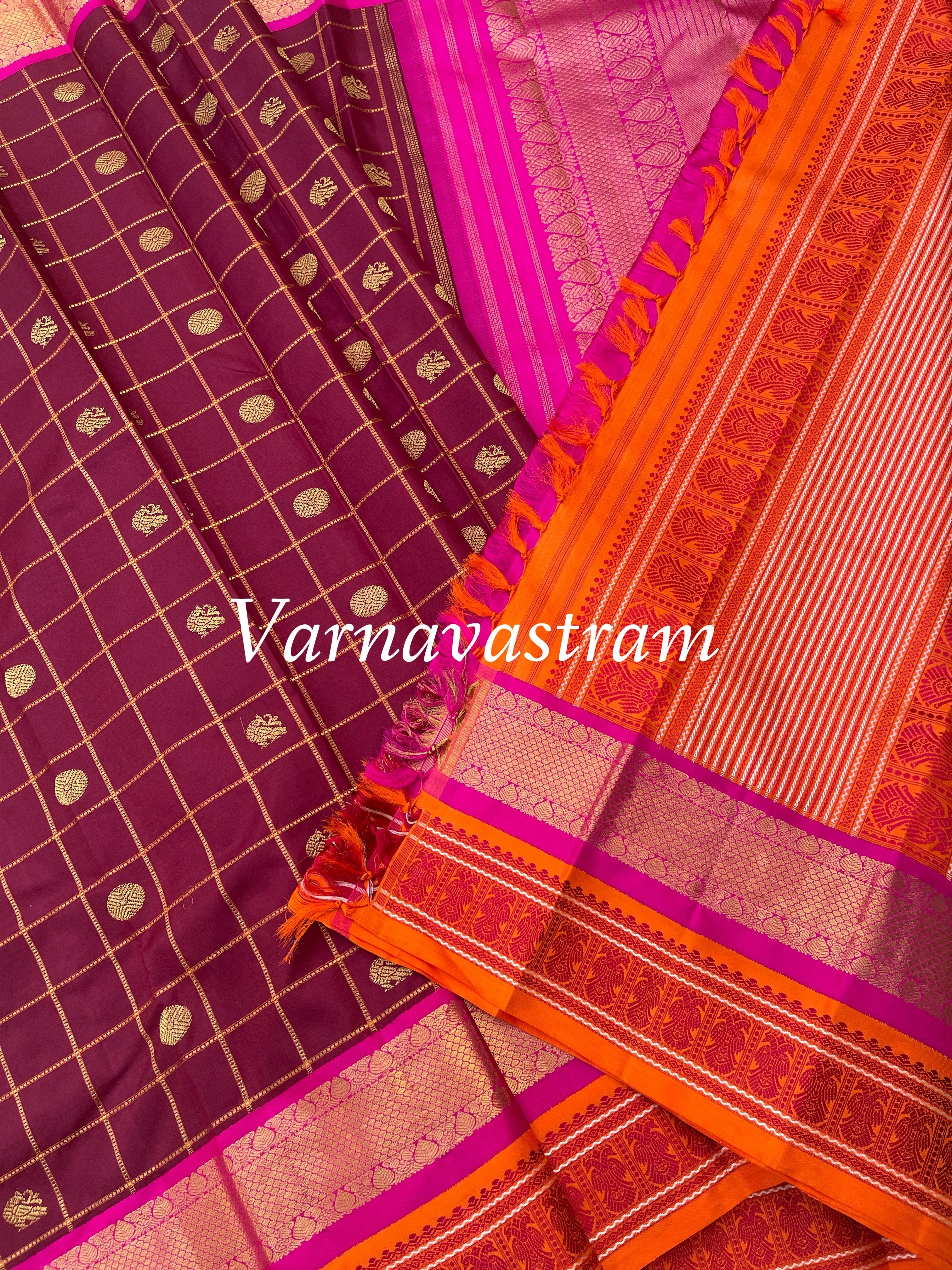 Exclusive RettaiKorvai Kanchivaram Silk Saree