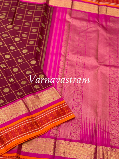 Exclusive RettaiKorvai Kanchivaram Silk Saree